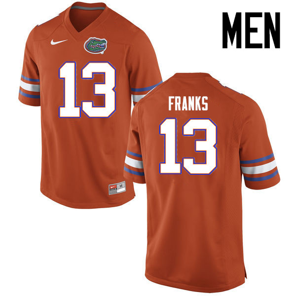 Men Florida Gators #13 Feleipe Franks College Football Jerseys Sale-Orange